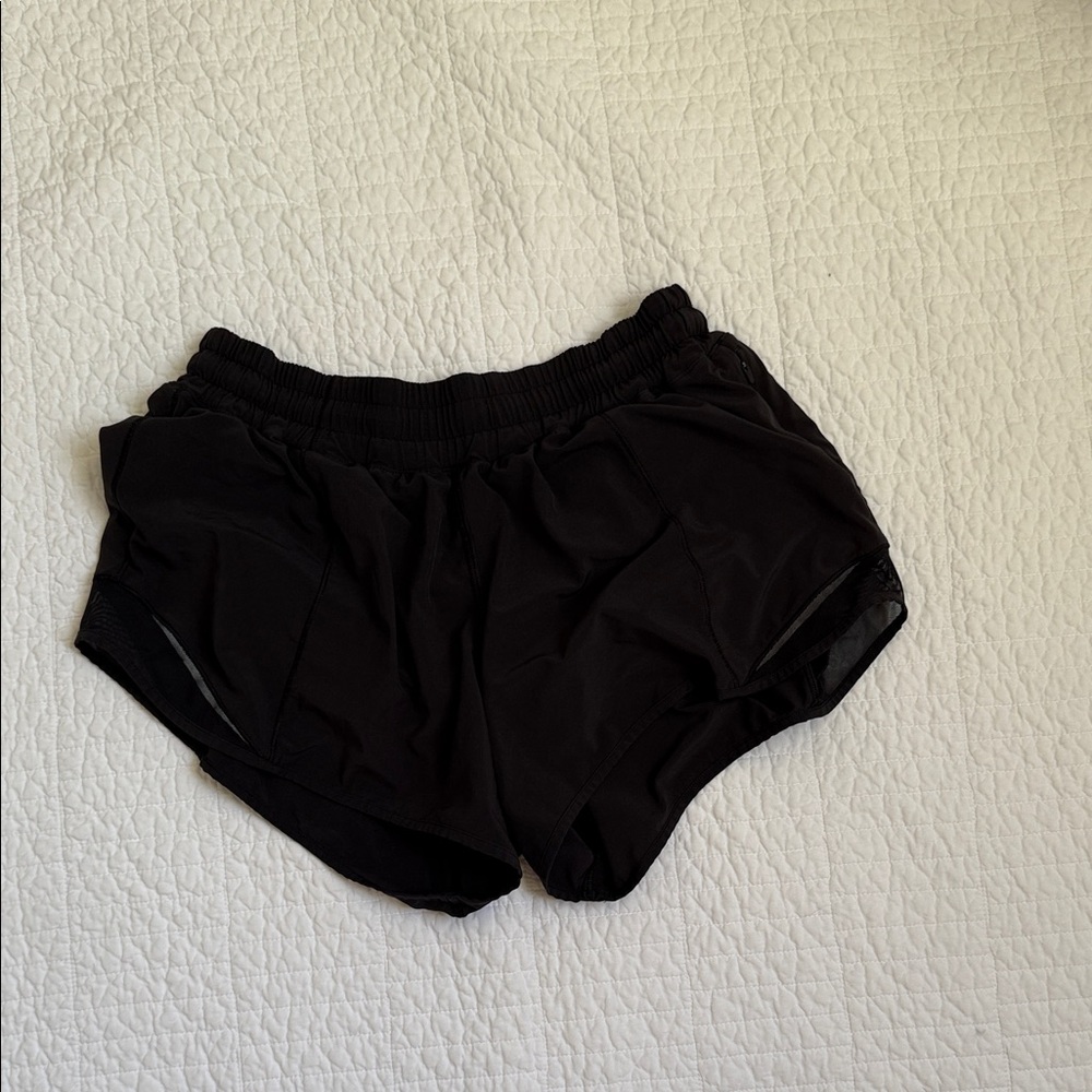 Lululemon Black Hotty Hot  Shorts